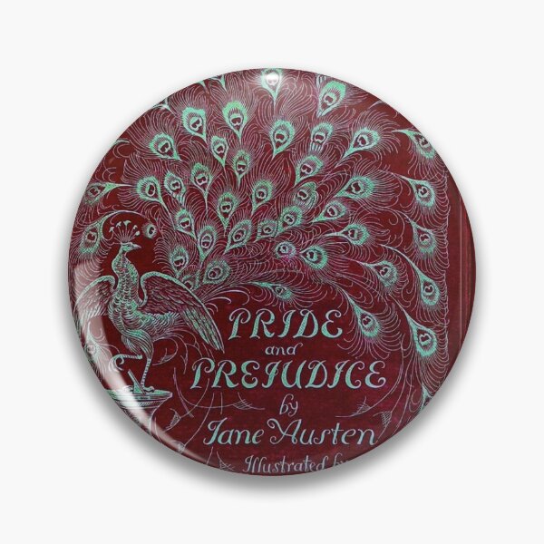 Item preview, Pride and Prejudice, 1894 Peacock Cover in Red designed and sold by MeganSteer.