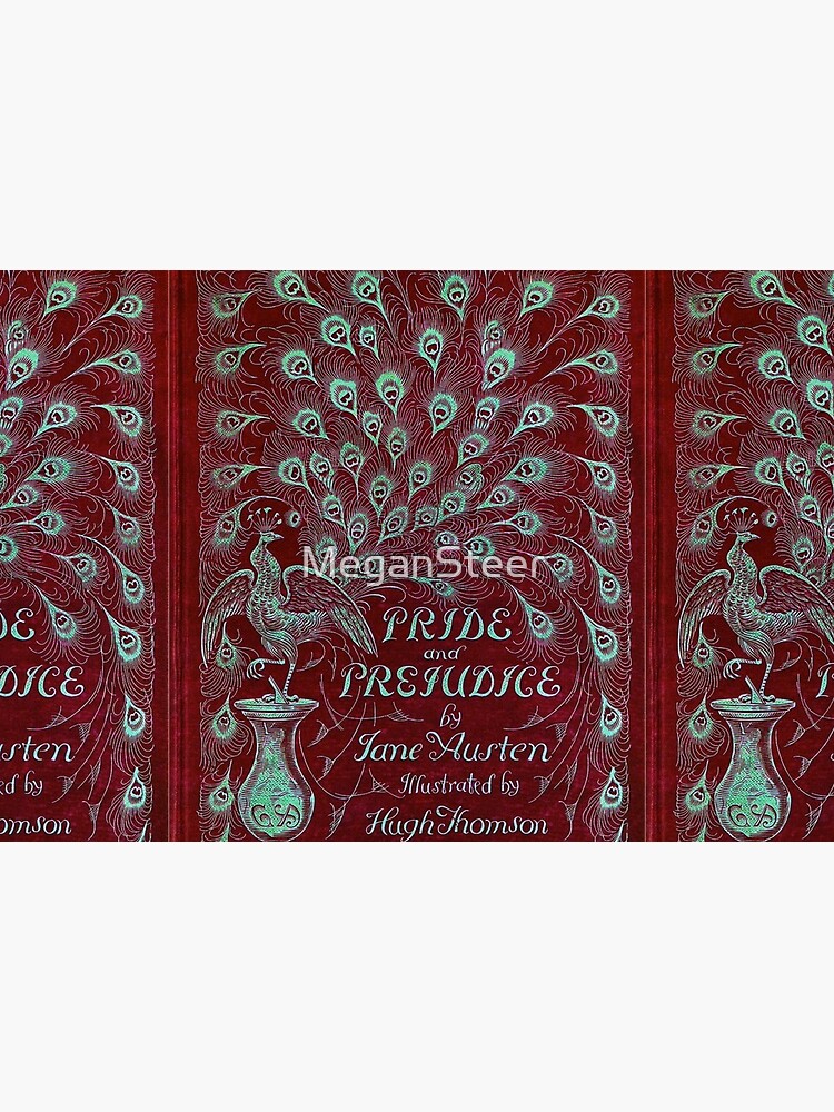 Pride and Prejudice, 1894 Peacock Cover in Red by MeganSteer