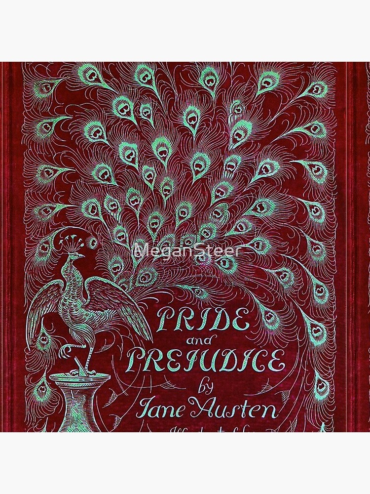 Pride and Prejudice, 1894 Peacock Cover in Red by MeganSteer