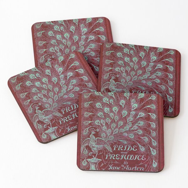 Item preview, Pride and Prejudice, 1894 Peacock Cover in Red designed and sold by MeganSteer.