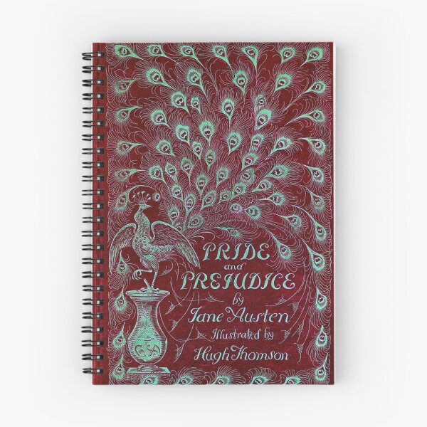 Item preview, Pride and Prejudice, 1894 Peacock Cover in Red designed and sold by MeganSteer.
