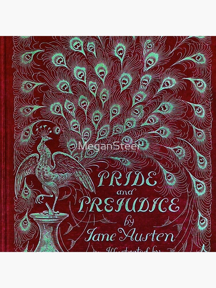 Pride and Prejudice, 1894 Peacock Cover in Red by MeganSteer