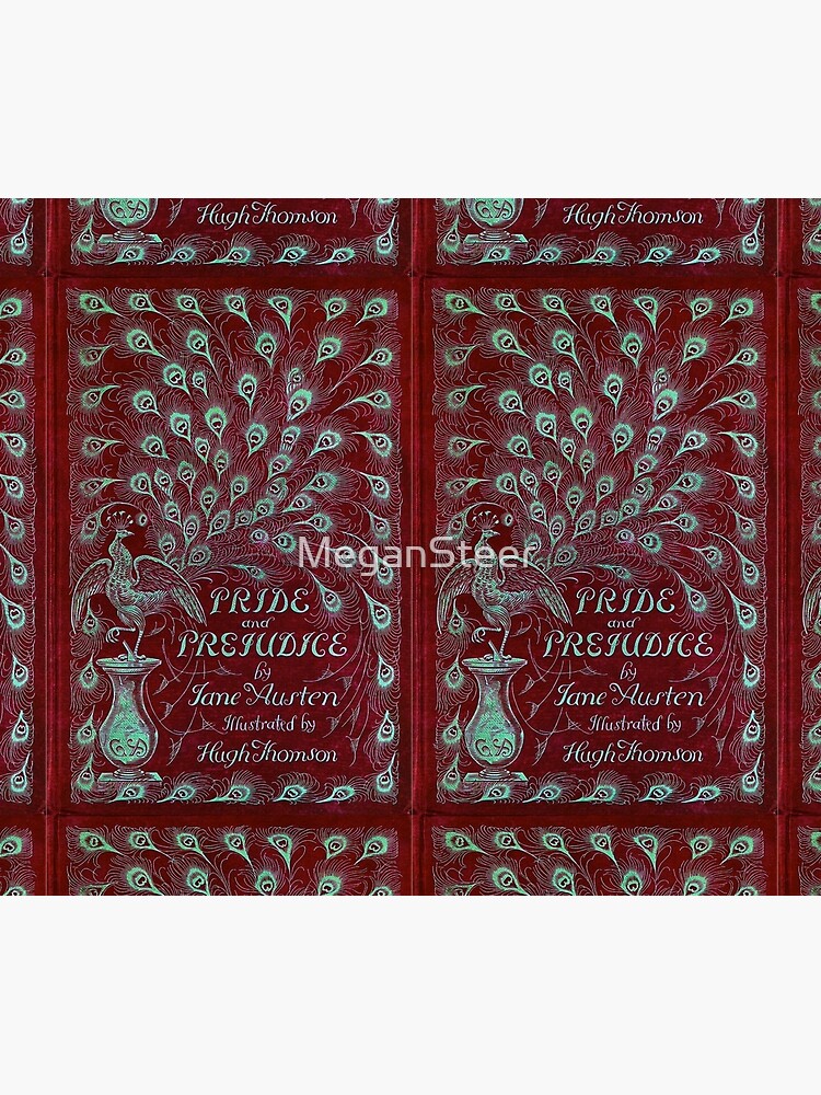 Pride and Prejudice, 1894 Peacock Cover in Red by MeganSteer
