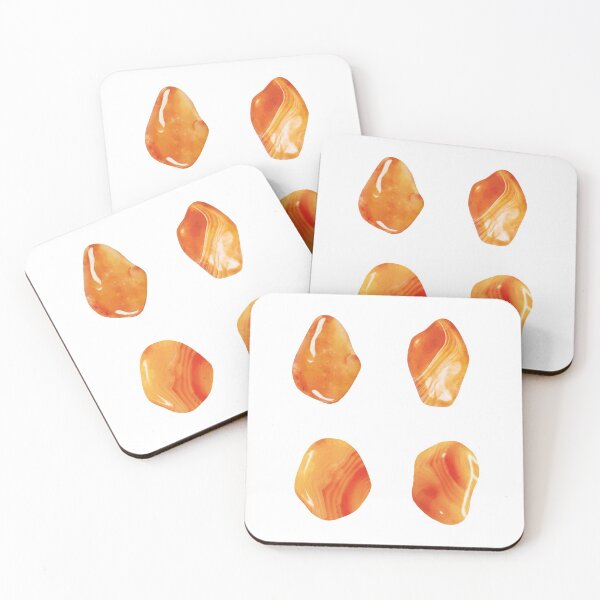 Item preview, Watercolor Orange Agate Crystals designed and sold by EnchantedInn.