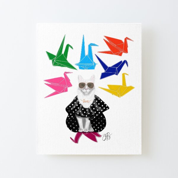 Boss Babe Origami Birds Canvas Mounted Print