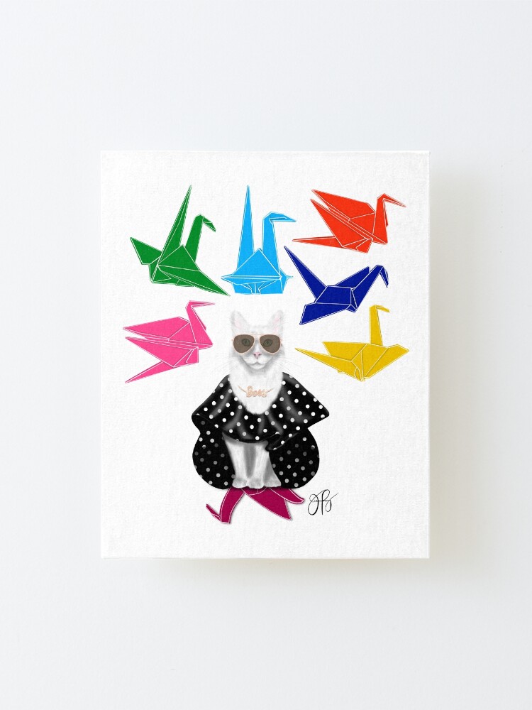 Alternate view of Boss Babe Origami Birds Mounted Print