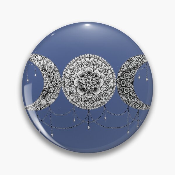 Item preview, Hand drawn mandala - triple crescent  designed and sold by Augras-art.