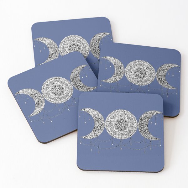 Item preview, Hand drawn mandala - triple crescent  designed and sold by Augras-art.