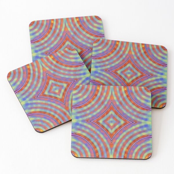 Item preview, Rainbow Glory - striped diamond star circle geometric shape pattern designed and sold by JaycraveDesigns.