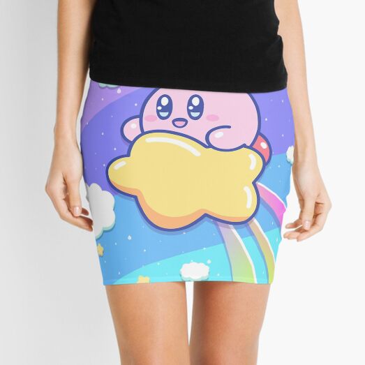 Kirby Flying UP the SKY Mini Skirt