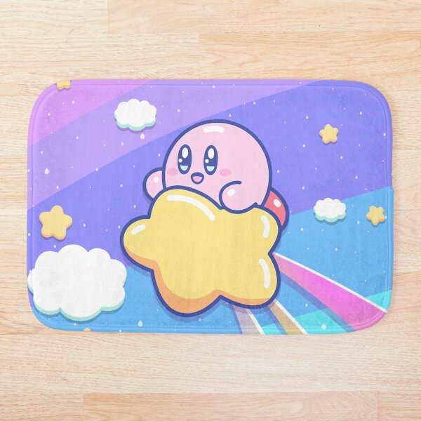Kirby Flying UP the SKY Bath Mat