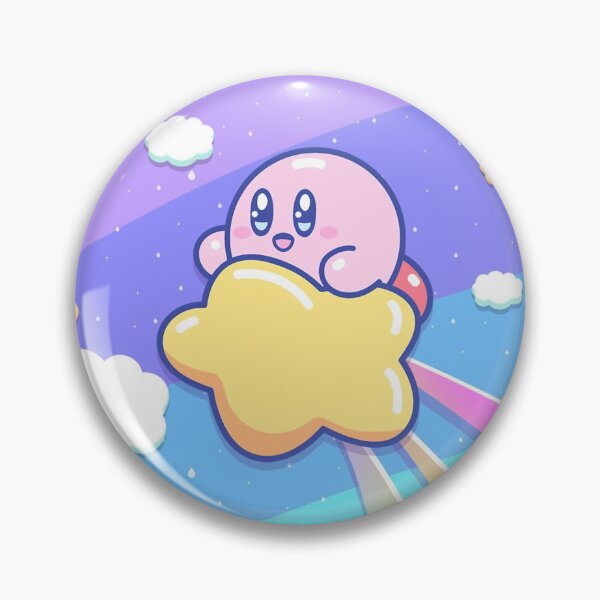 Kirby Flying UP the SKY Pin