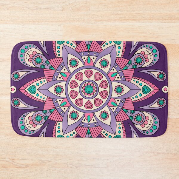 Item preview, Mandala Three, Purple Edition Zen Tangle Art Style of Mandala designed and sold by etoide.