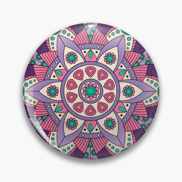 Item preview, Mandala Three, Purple Edition Zen Tangle Art Style of Mandala designed and sold by etoide.