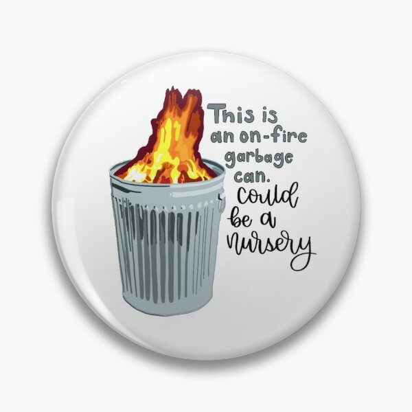 Item preview, John Mulaney | On Fire Garbage Can designed and sold by emmacombs.