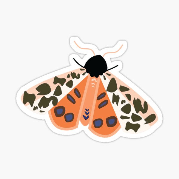 Painted Tiger Moth Sticker