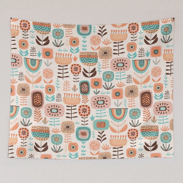 Item preview, Flower Folk Pattern designed and sold by Mexikawaii.