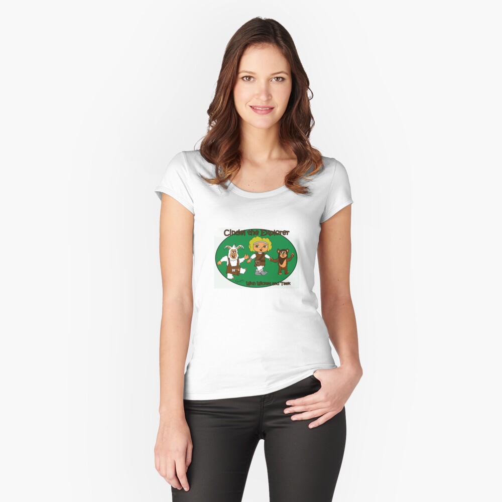Vista previa del artículo con la obra «Camiseta entallada de cuello ancho», diseñado y vendido por BreteKosan.