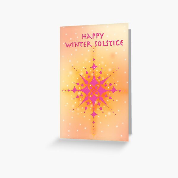 Happy Winter Solstice Greeting Card