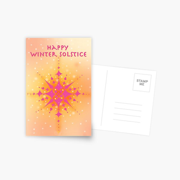 Happy Winter Solstice Postcard