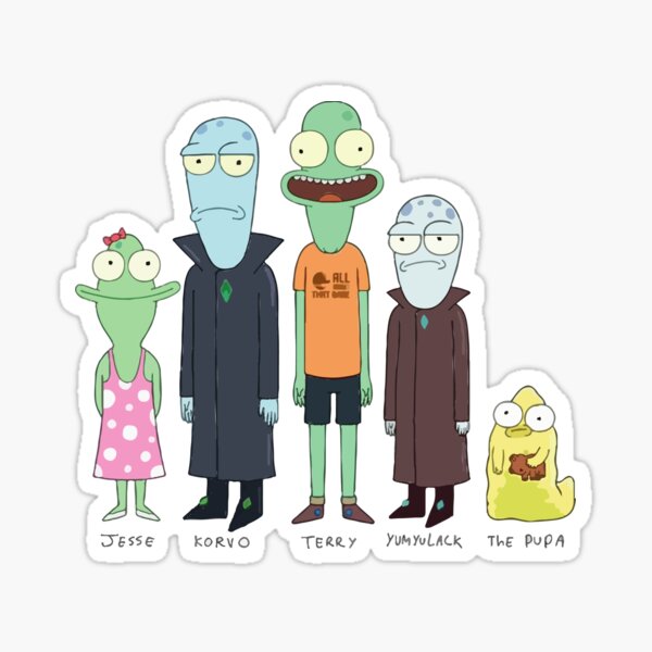 Vista previa del artículo con la obra «Personajes de opuestos solares», diseñado y vendido por htmxrxs.