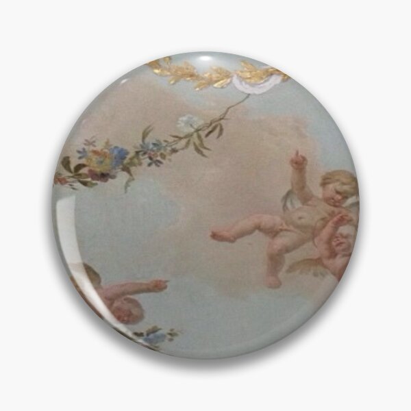 Item preview, gold adorned dusky sky w cherubs designed and sold by starrily.