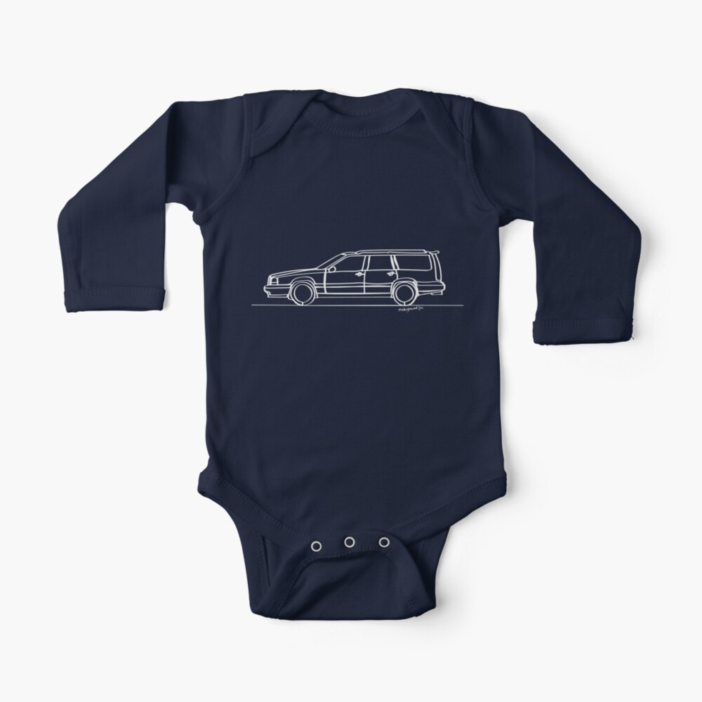 Volvo 850 T5 R Single Line Baby One Piece By Douglaswood Redbubble