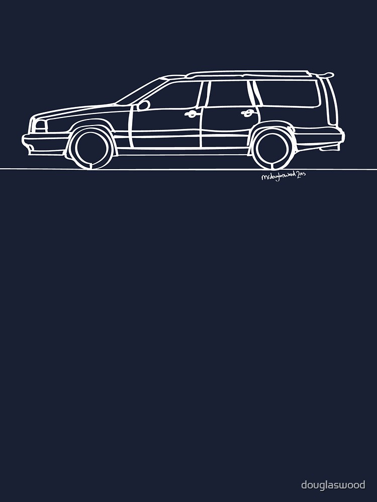 Volvo 850 T5 R Single Line Baby One Piece By Douglaswood Redbubble