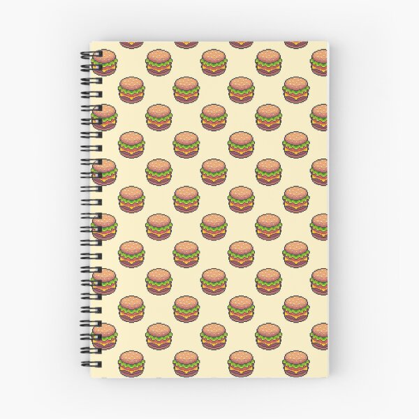 Item preview, Pixel art Hamburger Pattern designed and sold by Mexikawaii.