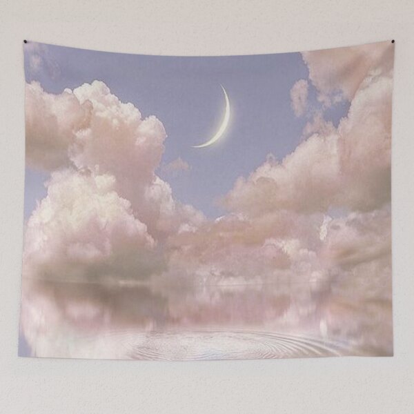 Item preview, heavenly sky w moon designed and sold by starrily.