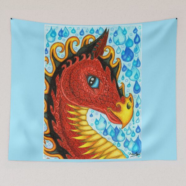 Item preview, Red Water Dragon designed and sold by Melanie Jeyakkumar.