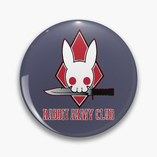 Item preview, Rabbit Army Club Red Outlined Diamond Rabbit Skull Logo Design  designed and sold by 108dragons.