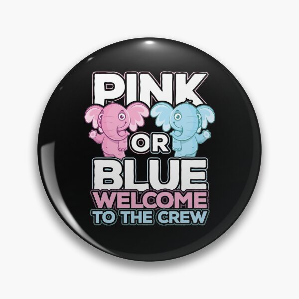 Item preview, Pink or Blue Welcome To The Crew Cute Reveal Shower Elephants  designed and sold by Melissa Gaz.