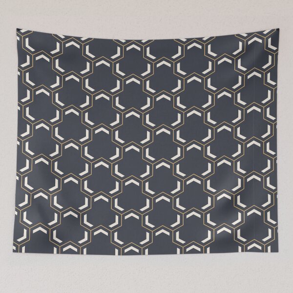 Item preview, Abstract color texture of striped linear geometric tiles with triple elements. designed and sold by IndigoCat.