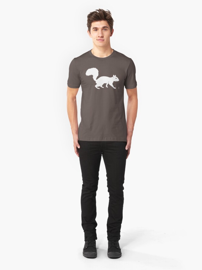 Alternate view of White Squirrel Slim Fit T-Shirt