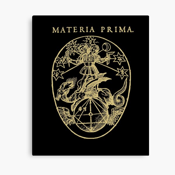 Materia Prima Medieval Alchemy Occult Canvas Print