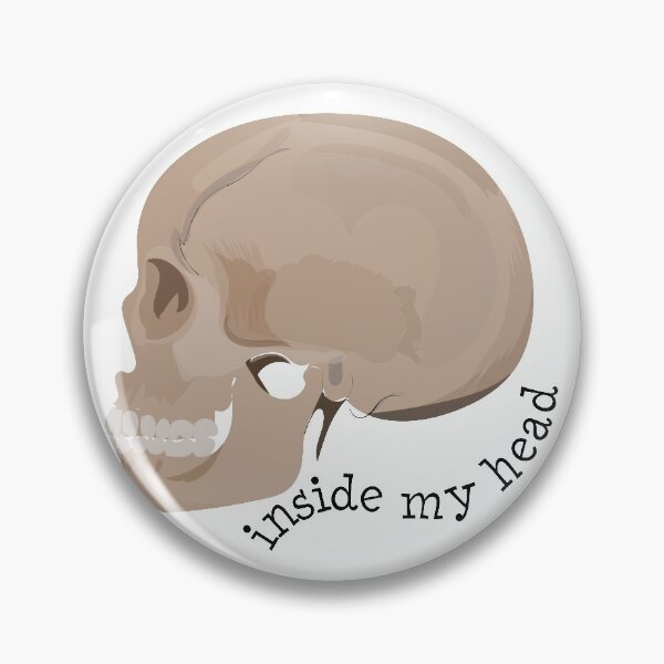 Item preview, This is inside my head skull | human skull art | human skull side view  designed and sold by KARTICK DUTTA.