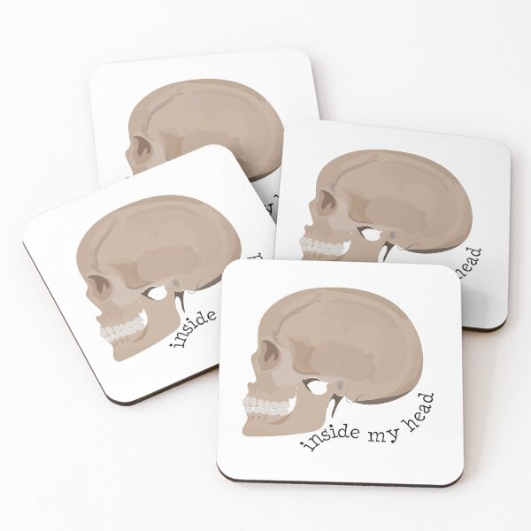 Item preview, This is inside my head skull | human skull art | human skull side view  designed and sold by KARTICK DUTTA.