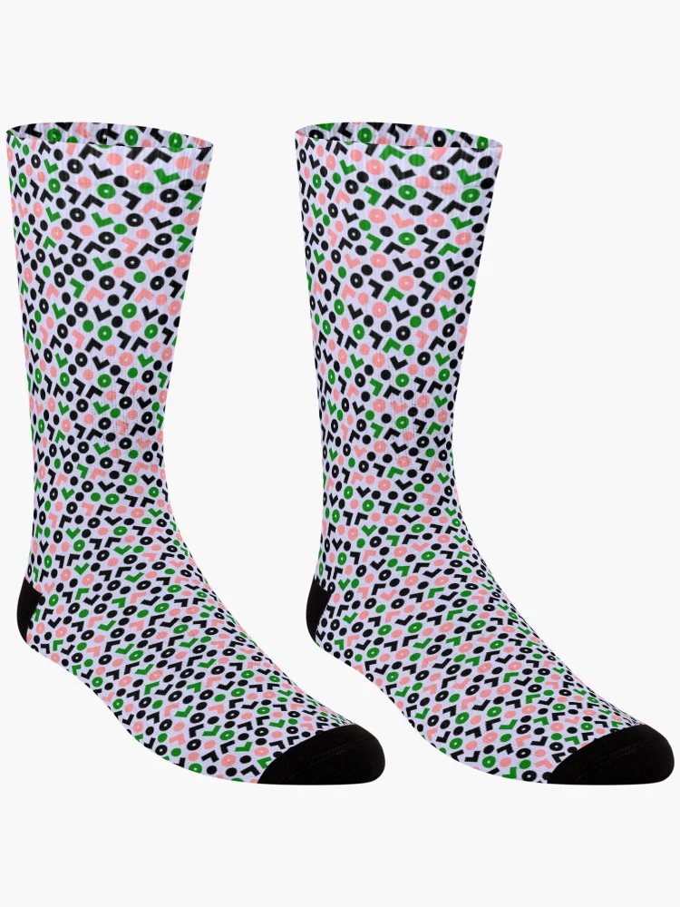 Thumbnail 3 of 5, Socks, Nostalgic Pattern  designed and sold by MyTribePatterns.