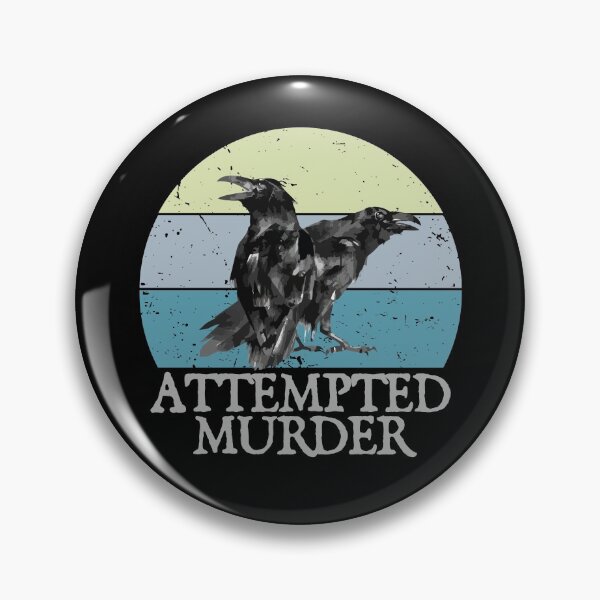 Item preview, Attempted Murder Crows & Ravens Funny Crow Shirt Birds designed and sold by pepperjaw.