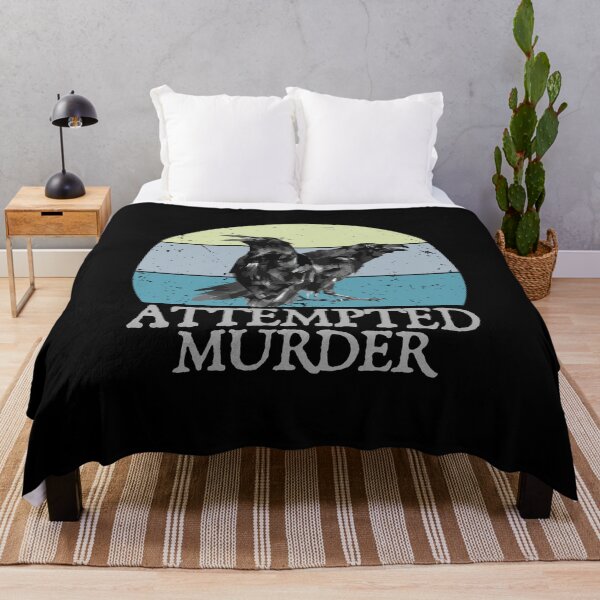 Item preview, Attempted Murder Crows & Ravens Funny Crow Shirt Birds designed and sold by pepperjaw.