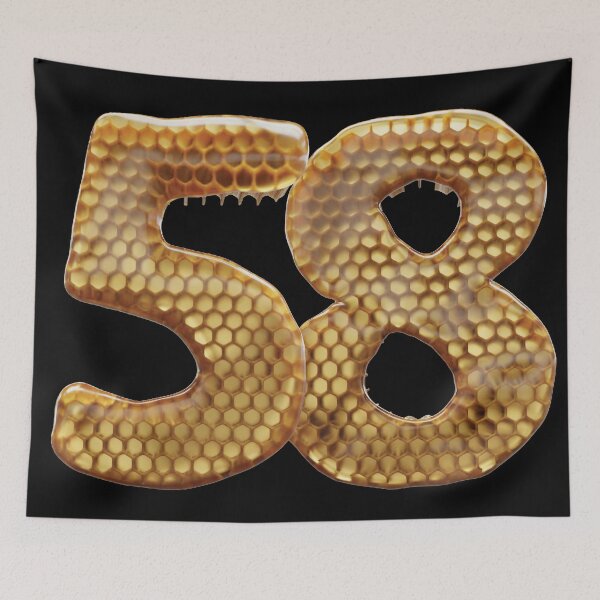 Item preview, 58 Number 3d Honey Numbers Font designed and sold by HelloFromAja.