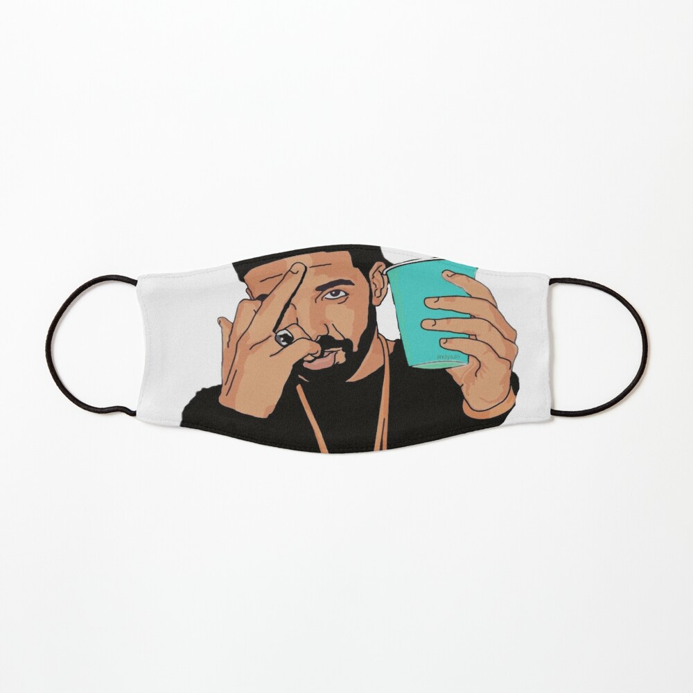 Download Drake Middle Finger Art Design Mask By Stillballin Redbubble