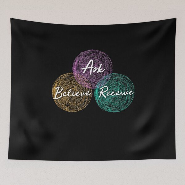 Item preview, Ask, Believe, Receive Design, Manifesting, Law of Attraction  designed and sold by Lizzie May.