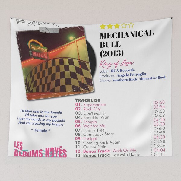 Item preview, MECHANICAL BULL ALBUM REVIEW designed and sold by arcticdom.