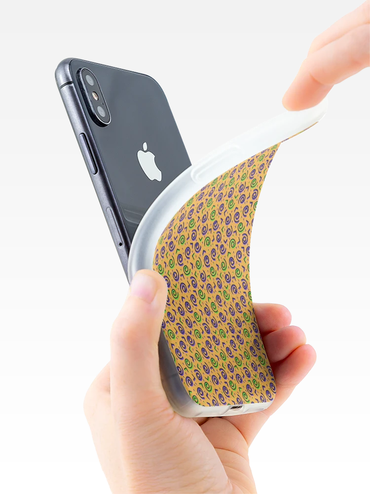 Thumbnail 4 of 5, iPhone Case, Swirls Pattern  designed and sold by MyTribePatterns.