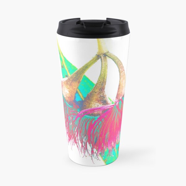 Gum Nut Flowers Art, Floral Graphic, Travel Mug