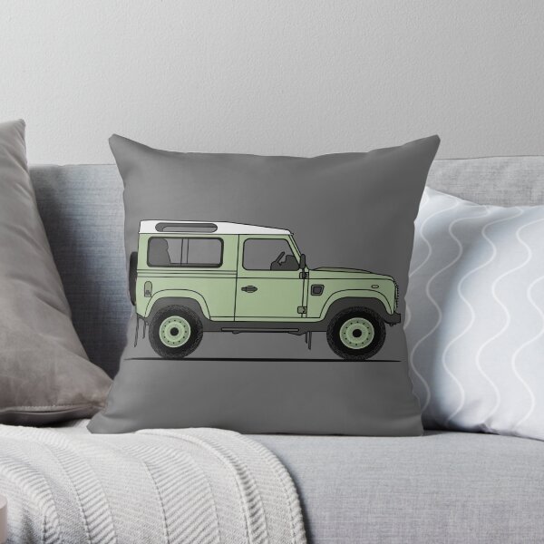 Land Rover Defender 90 HUE166 Throw Pillow