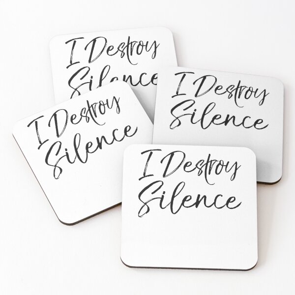 Item preview, I Destroy Silence Funny Marching Band Quote designed and sold by TNDesignStudio.