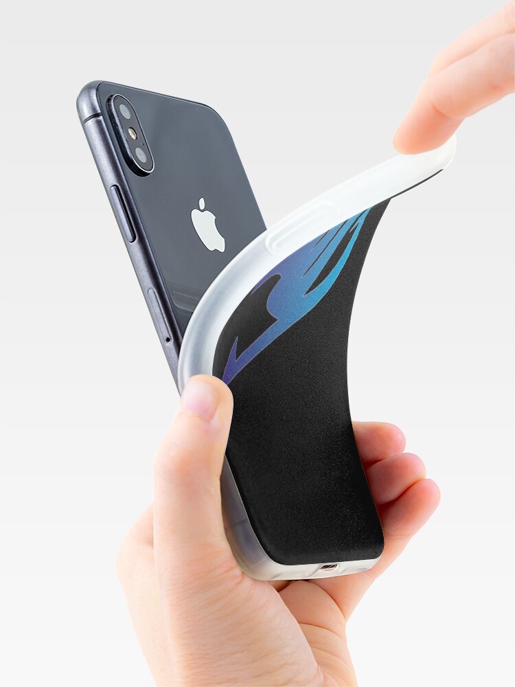 Alternate view of Fairy Tail Logo Blue and Black iPhone Case